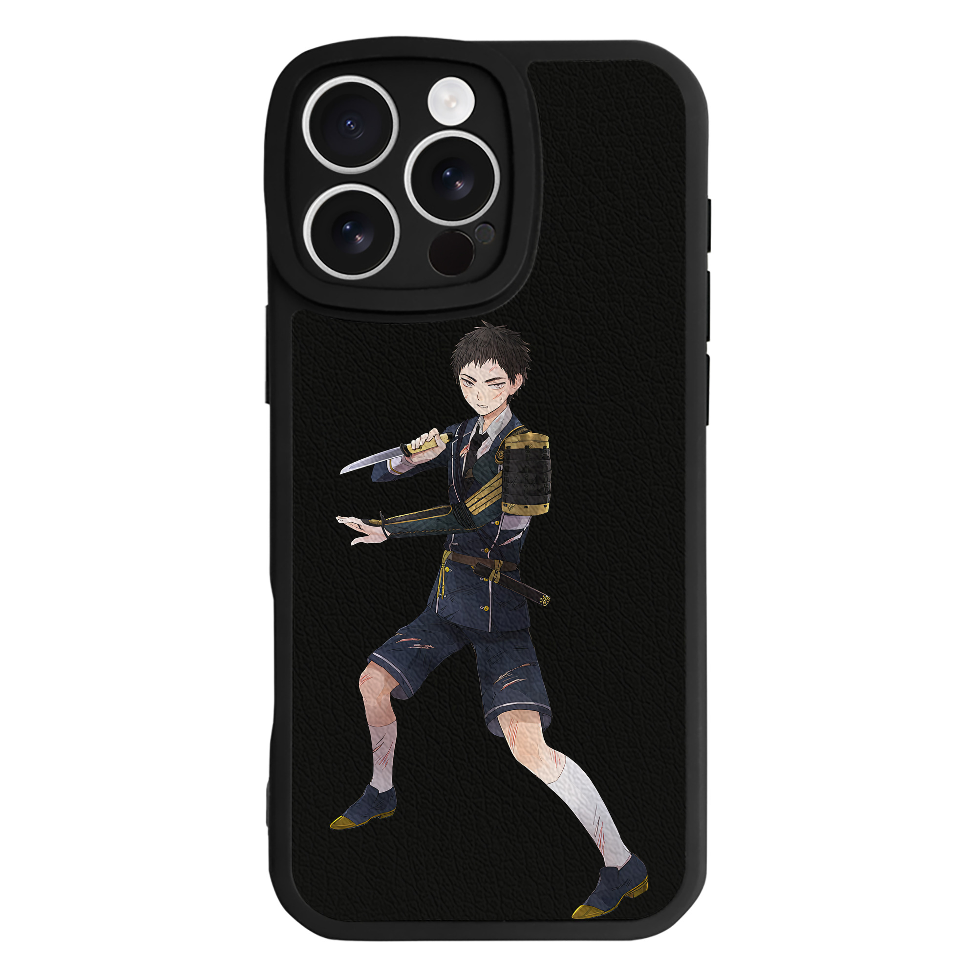 （画像用） 刀剣乱舞 Touken Ranbu 【iPhone 16シリーズ対応】シリコンスマホケース（レザー調） 材質：シリコン